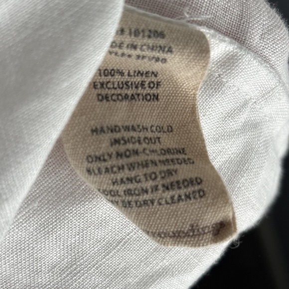 Soft Surroundings Ravenna Linen Womens Shirt Dress Size Large Beach Cruise - Picture 8 of 8